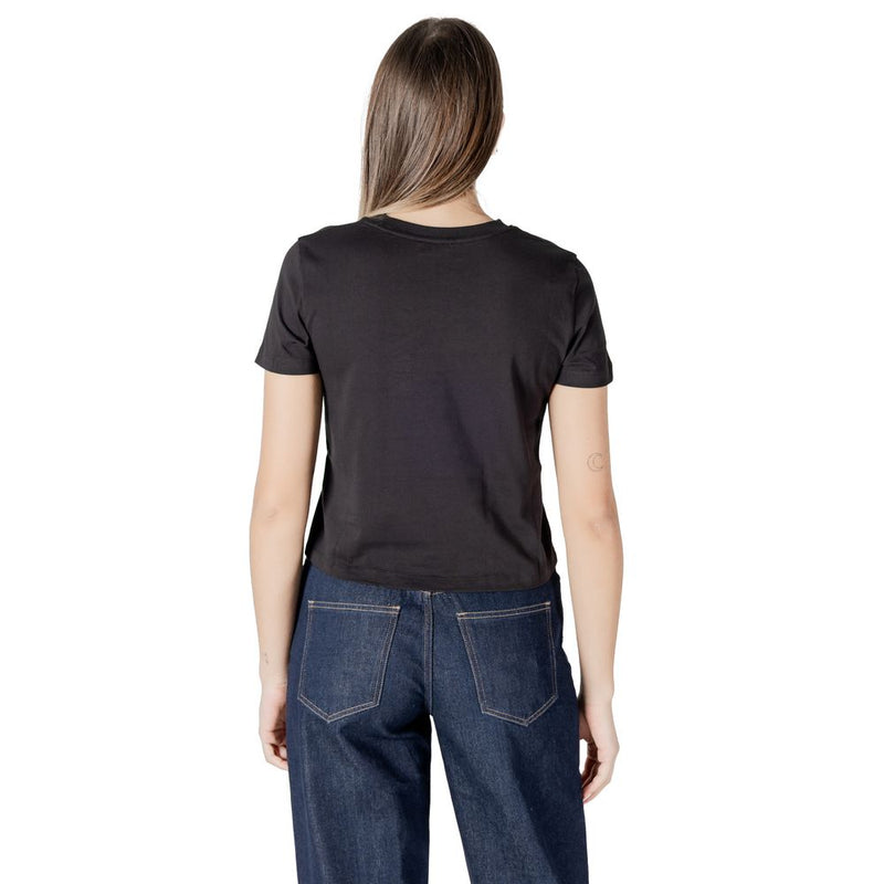 T-shirt en coton recyclé noir Calvin Klein Jeans pour femmes