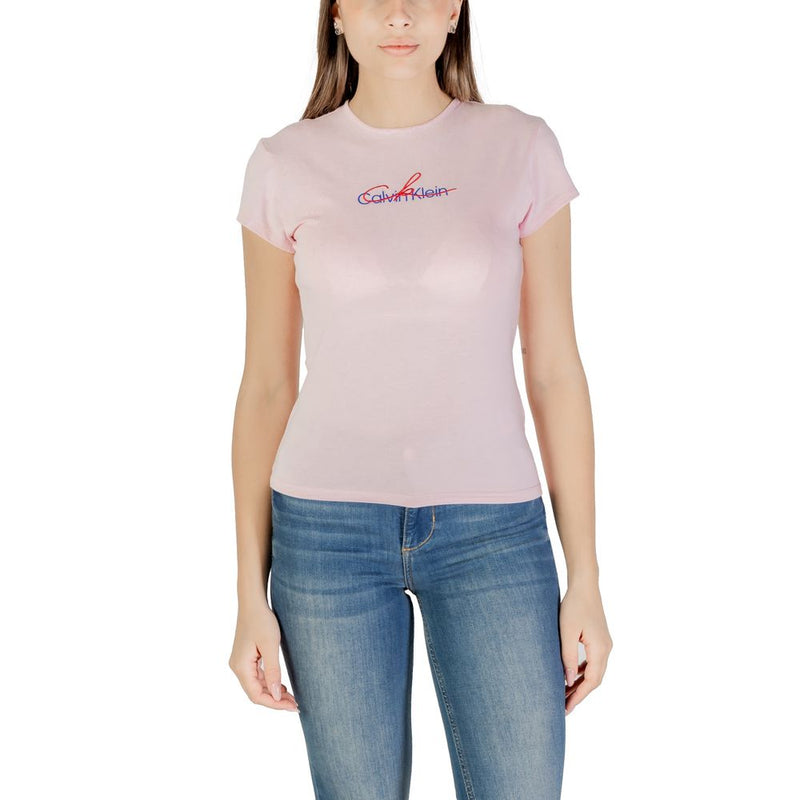 T-shirt en coton recyclé multicolore Calvin Klein Jeans pour femmes