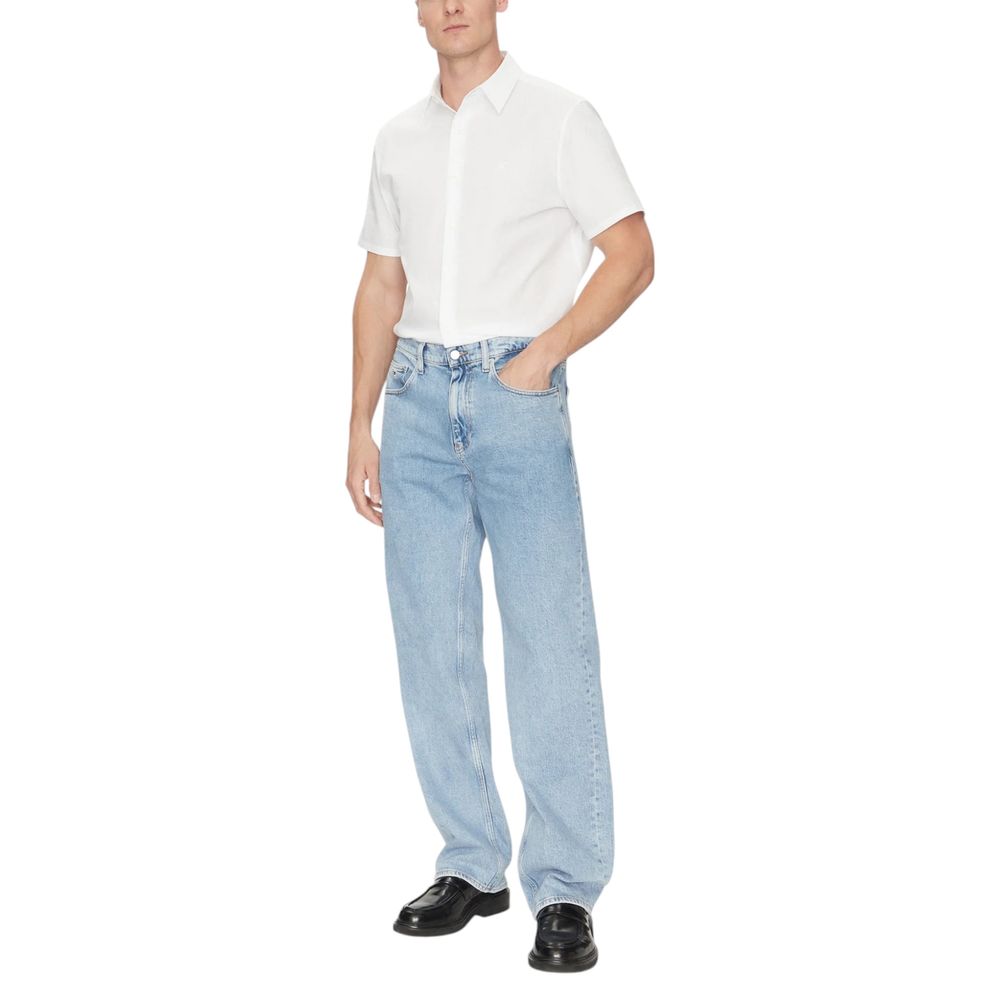 Calvin Klein - T-shirt à manches courtes en coton bio blanc