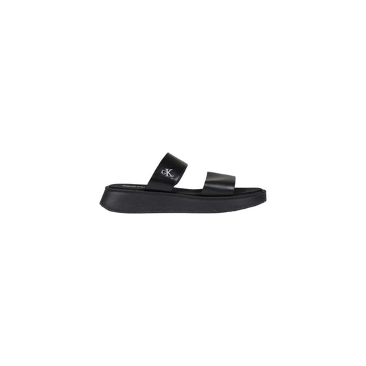 Calvin Klein Jeans Sandales en Cuir Noir - Élégance et Confort