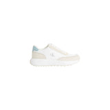 Calvin Klein Jeans Cream Leather Sneaker - Style and Comfort