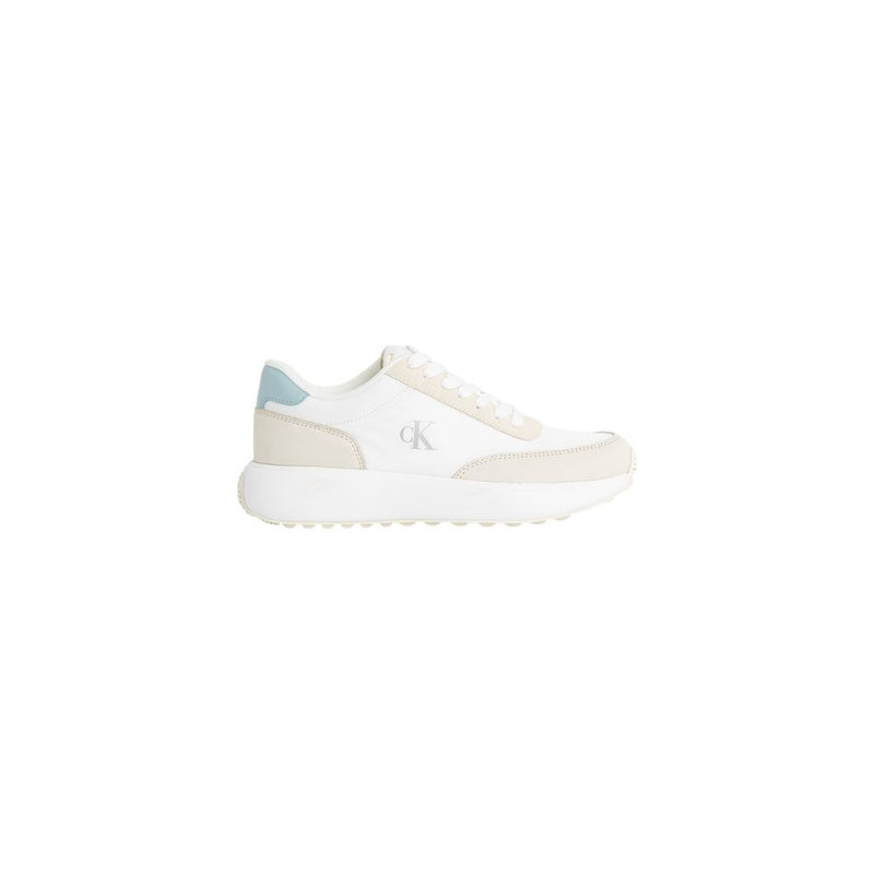 Calvin Klein Jeans Cream Leather Sneaker - Stylish Comfort