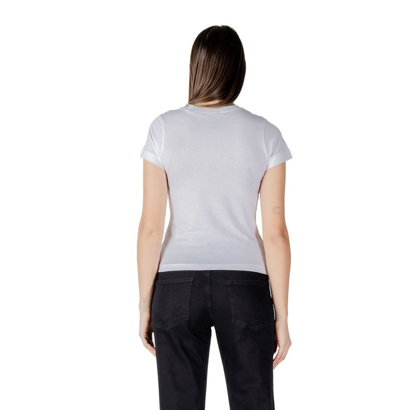 Guess Active NARCISO CN V5GI10 K9RM1 T-Shirt Femme Blanc en Coton