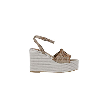Guess, talons hauts en polyester beige.