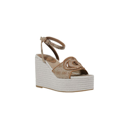 Guess, talons hauts en polyester beige.