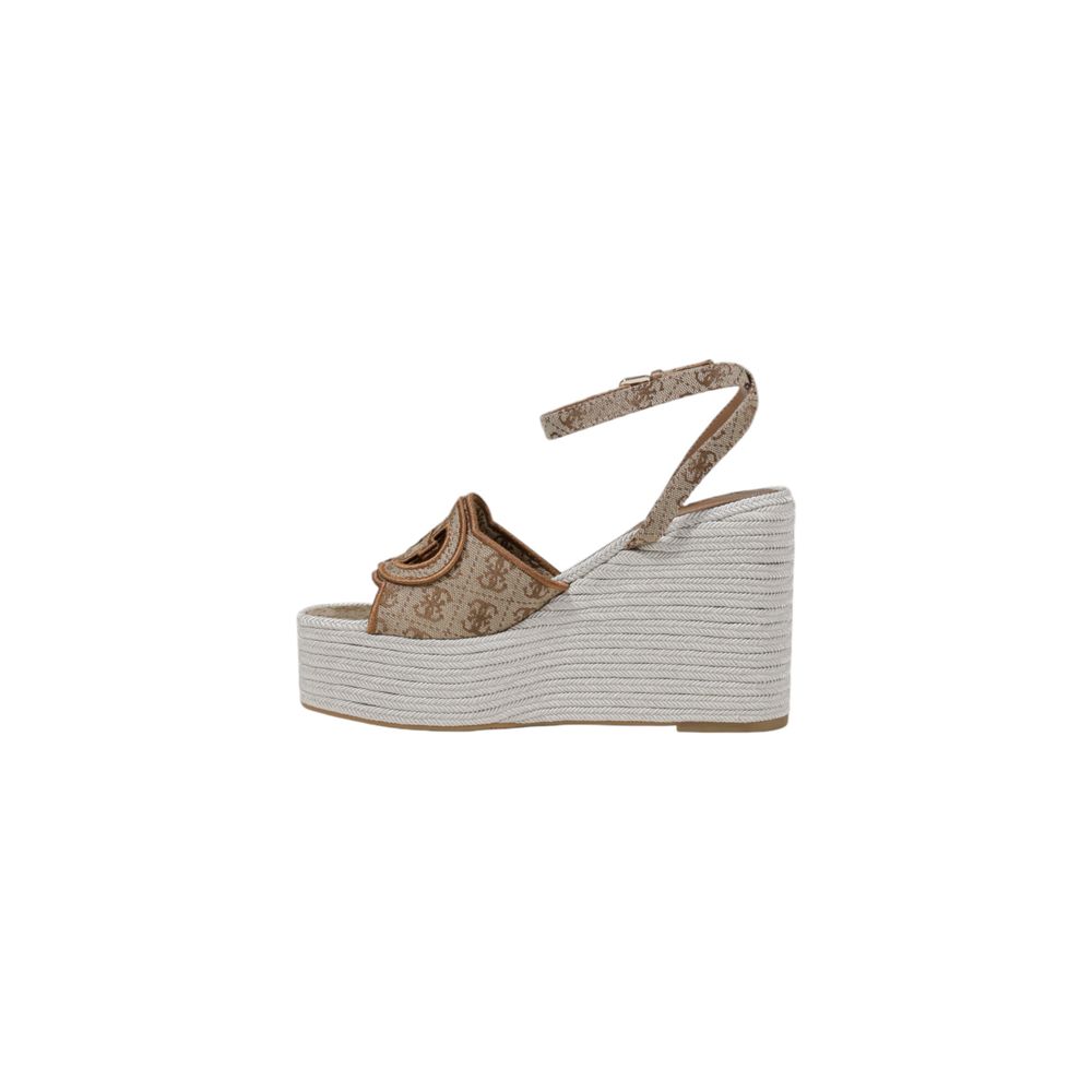 Guess, talons hauts en polyester beige.