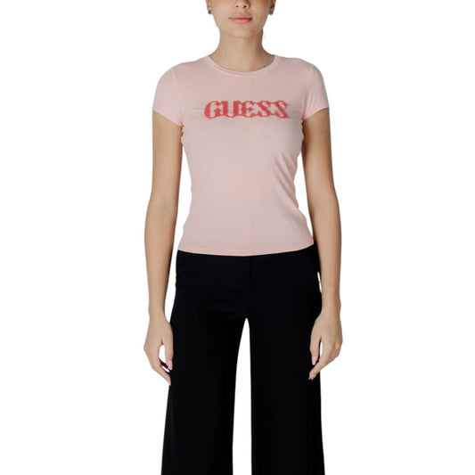 T-shirt en coton multicolore Guess
