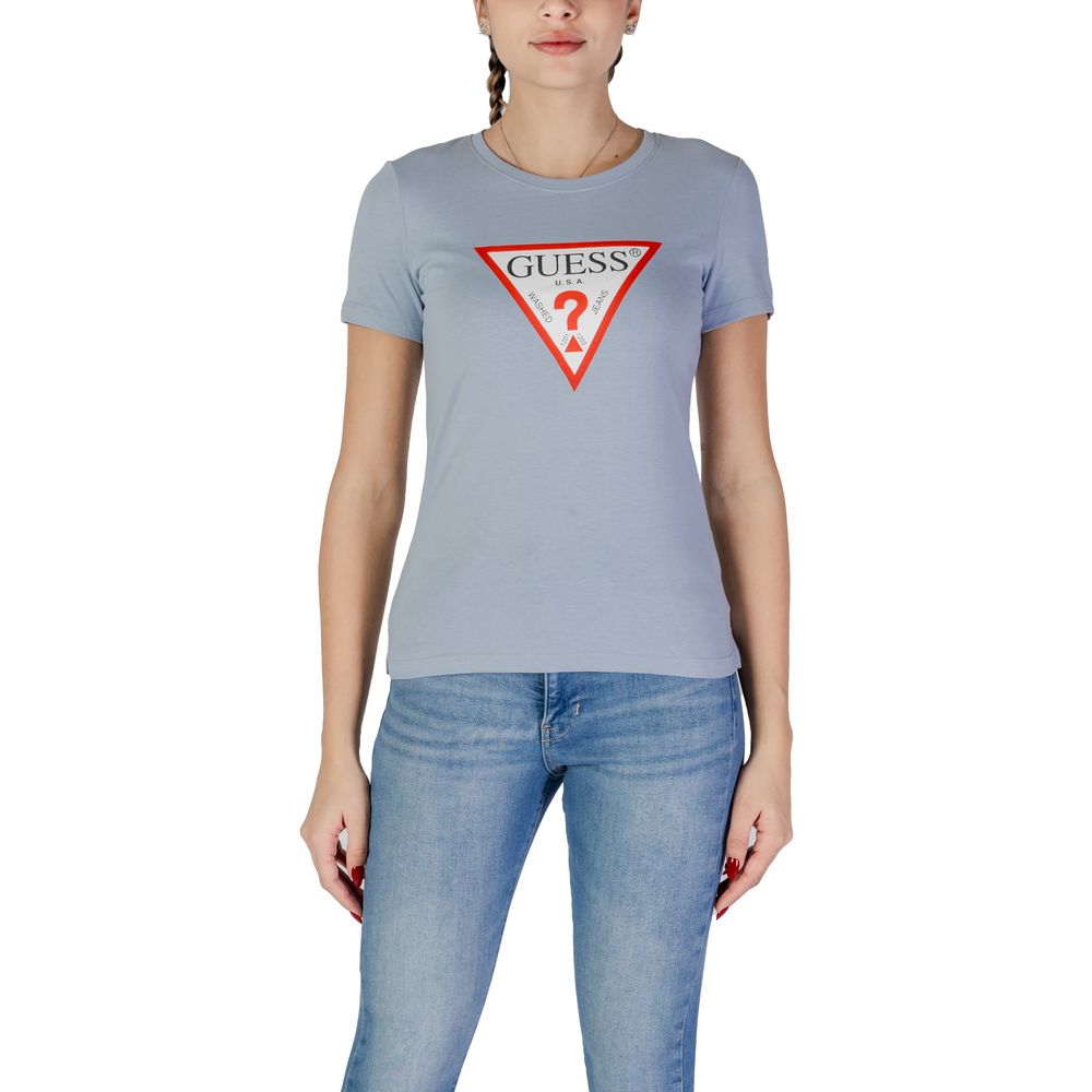 Guess Blauw Katoenen T-Shirt