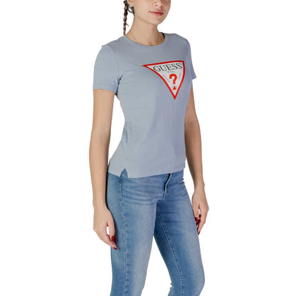 Guess Blauw Katoenen T-Shirt