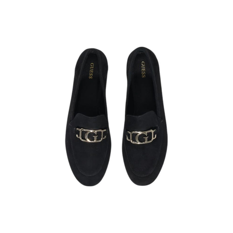 Guess MARTYNAS FLPMAR SUE14 Black Leather Platform Flats