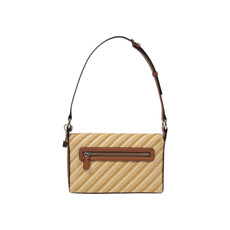 Guess Emelda Crossbody Handbag - Élégant Sac Beige en Polypropylène