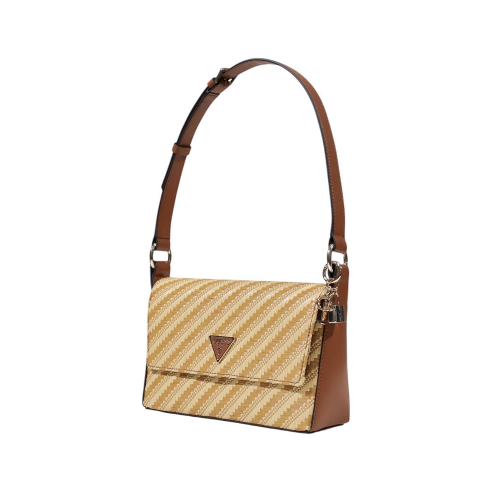 Guess Emelda Crossbody Handbag - Élégant Sac Beige en Polypropylène