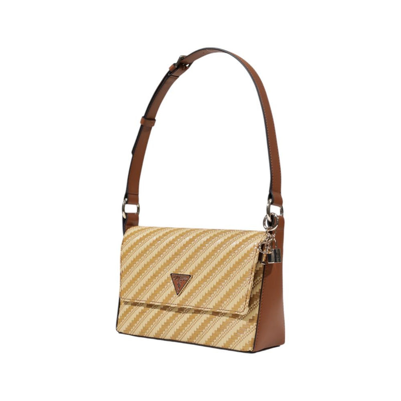 Guess Emelda Crossbody Handbag - Élégant Sac Beige en Polypropylène
