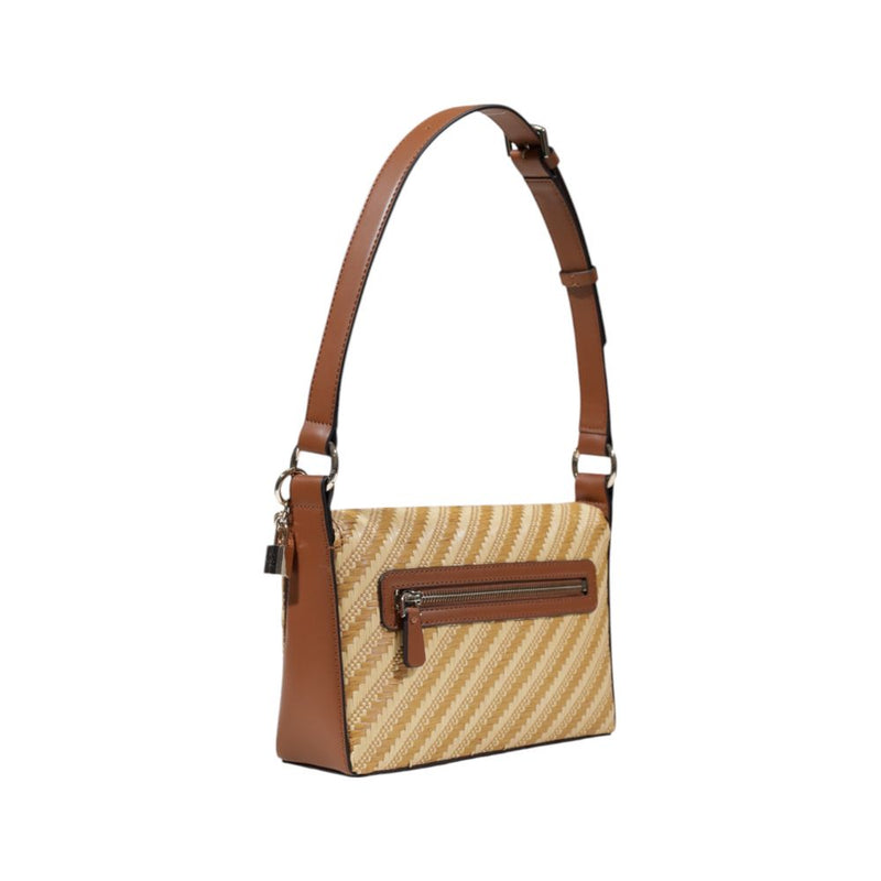 Guess Emelda Crossbody Handbag - Élégant Sac Beige en Polypropylène