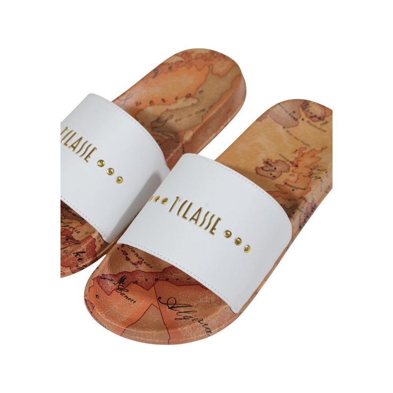 Alviero Martini Prima Classe JR N 2196 0289 Sandales Blanches pour Femmes