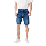 Antony Morato Bermuda Shorts en Coton Bleu - Modèle ARGON SLIM FIT