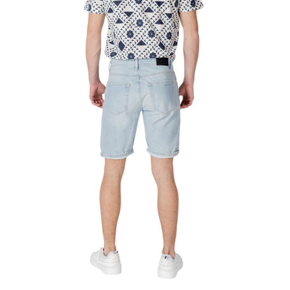 Short Bermuda en coton bleu clair Antony Morato