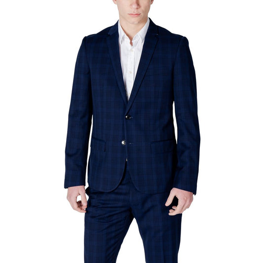 Antony Morato blauwe polyester blazer