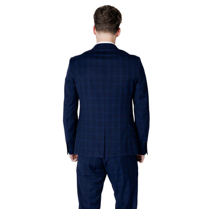 Blazer bleu en polyester de Antony Morato