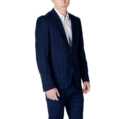 Blazer bleu en polyester de Antony Morato