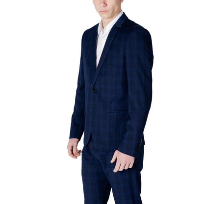 Blazer bleu en polyester de Antony Morato