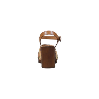 Alviero Martini Prima Classe Sandal in Beige Leder