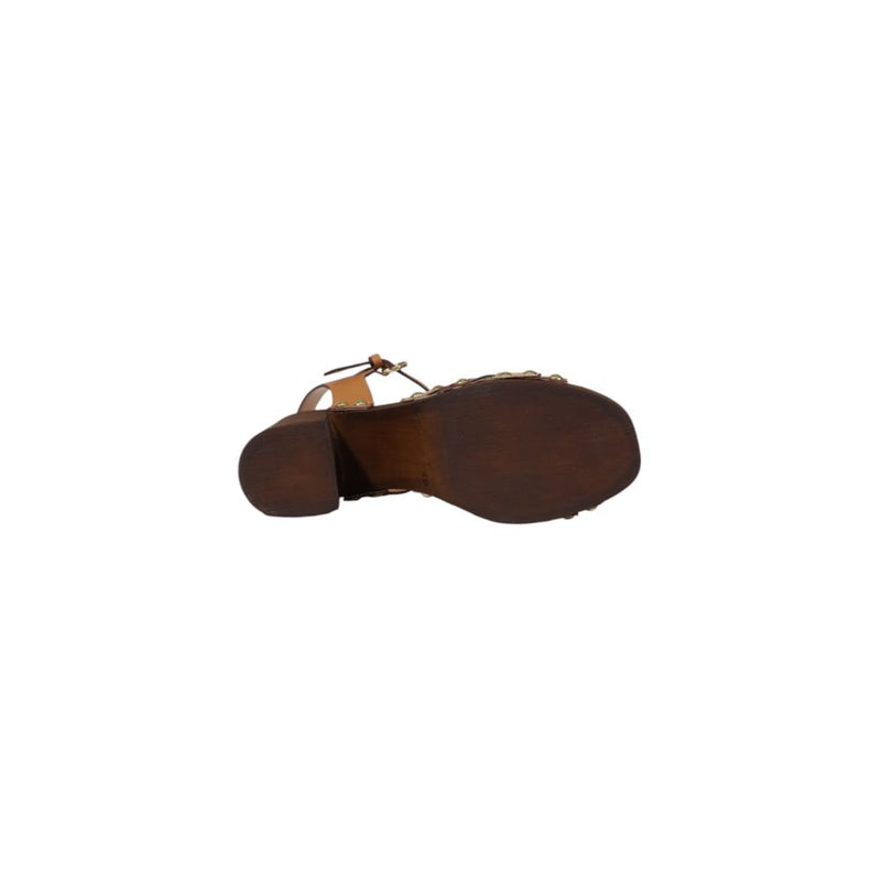 Alviero Martini Prima Classe Sandales en Cuir Beige Z 1105 578B