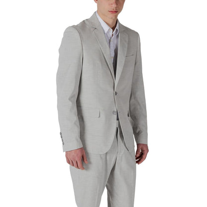 Antony Morato grijze polyester blazer