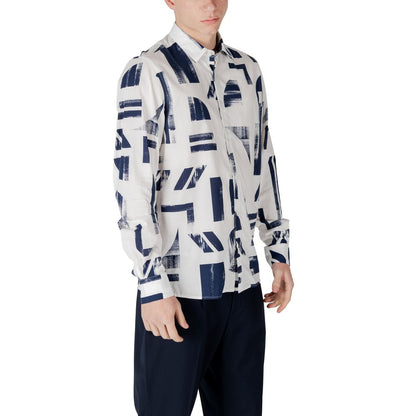 Chemise en viscose bleue Antony Morato