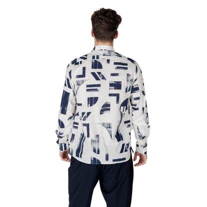Chemise en viscose bleue Antony Morato