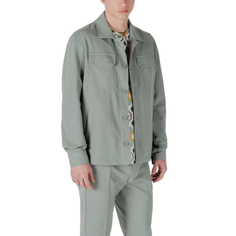 Chemise Antony Morato HAMAR STRAIGHT FIT en Polyester Vert
