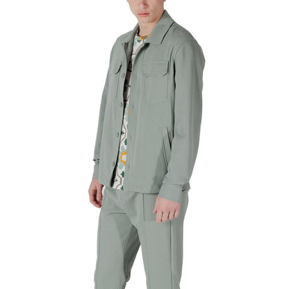 Antony Morato groen polyester overhemd