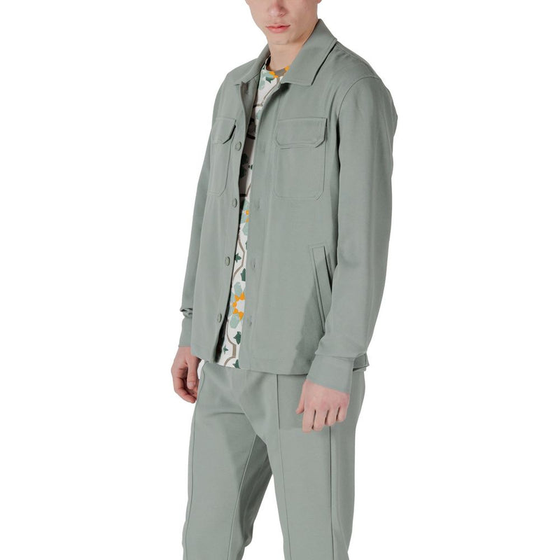 Chemise Antony Morato HAMAR STRAIGHT FIT en Polyester Vert