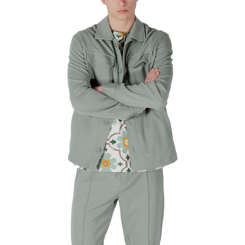 Chemise Antony Morato HAMAR STRAIGHT FIT en Polyester Vert