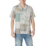 Antony Morato Chemise Viscose Verte à Manches Courtes