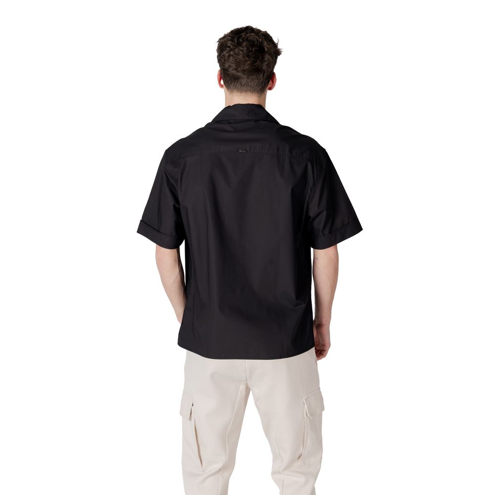 Antony Morato Black Lyocell Shortsleeve Shirt for Men