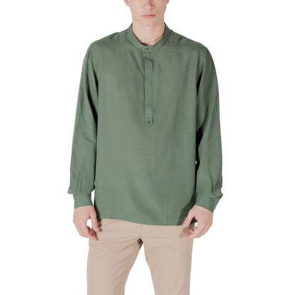 Chemise en Lyocell verte d'Antony Morato