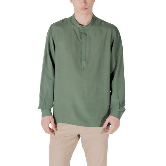 Antony Morato groene lyocell overhemden