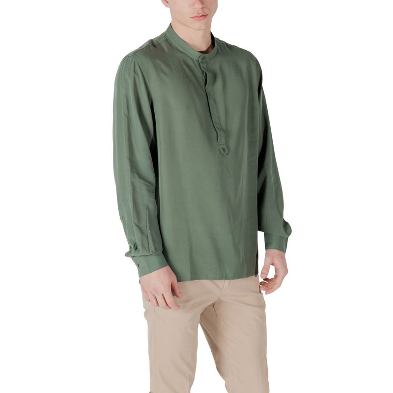 Chemise Antony Morato KILIS RELAXED FIT en Lyocell Vert