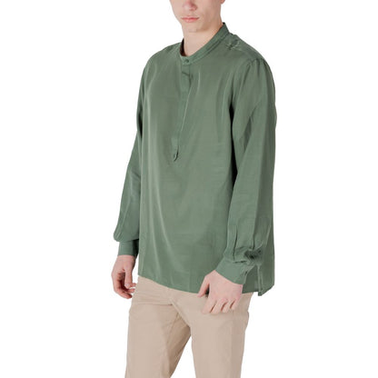 Chemise en Lyocell verte d'Antony Morato