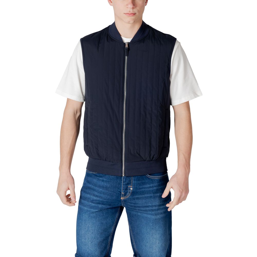 Antony Morato Blue Cotton Jacket - MMFL01050-FA150178