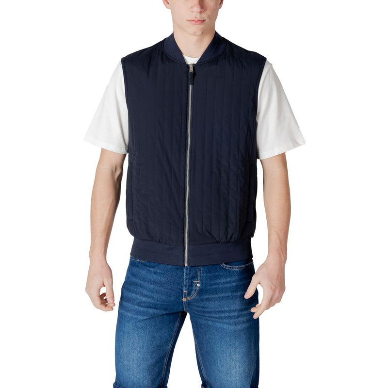 Antony Morato Blue Cotton Jacket - MMFL01050-FA150178