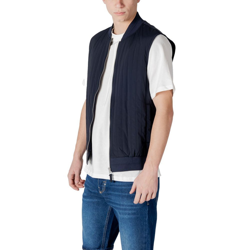 Antony Morato Blue Cotton Jacket - MMFL01050-FA150178