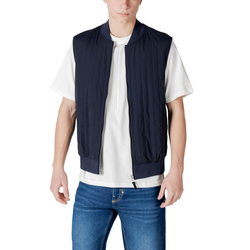 Antony Morato Blue Cotton Jacket - MMFL01050-FA150178