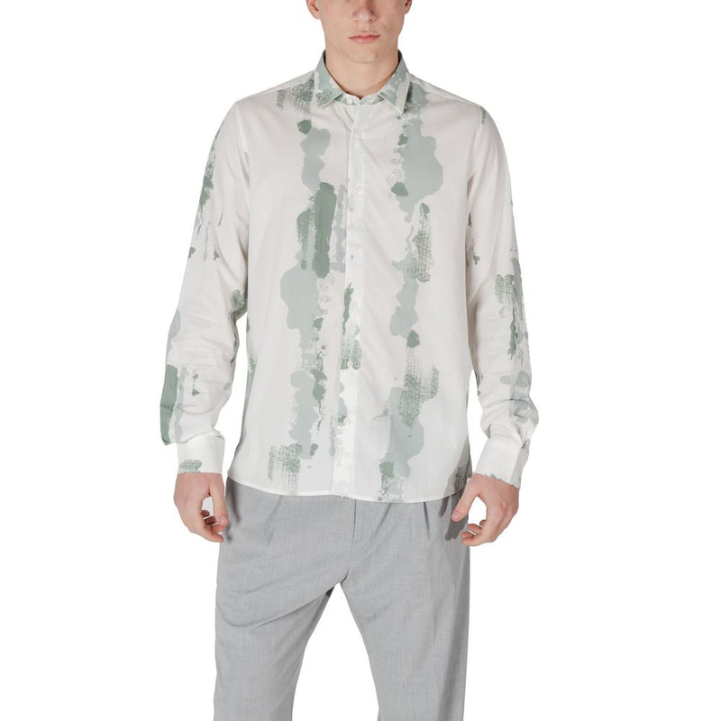 Chemise Antony Morato BARCELONA en Viscose Verte pour Homme