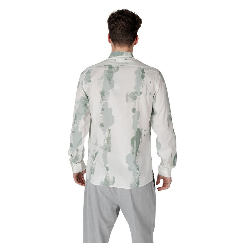 Chemise Antony Morato BARCELONA en Viscose Verte pour Homme