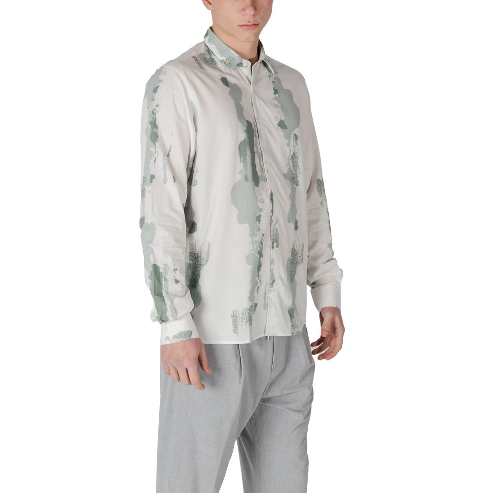 Chemise Antony Morato BARCELONA en Viscose Verte pour Homme