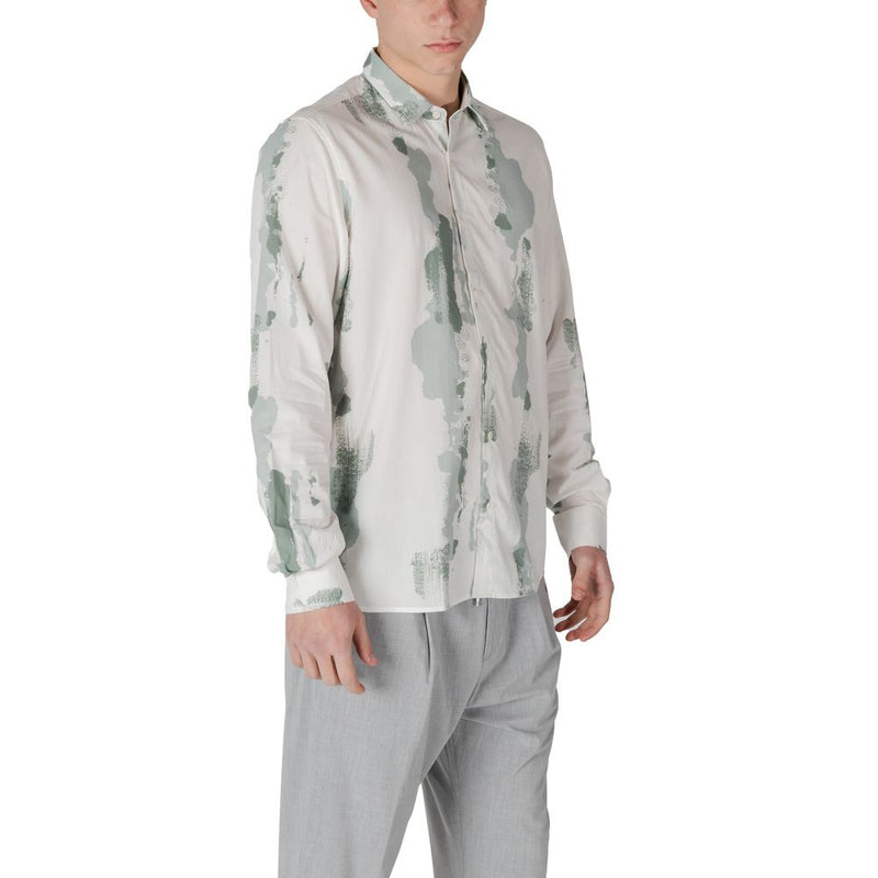 Chemise Antony Morato BARCELONA en Viscose Verte pour Homme