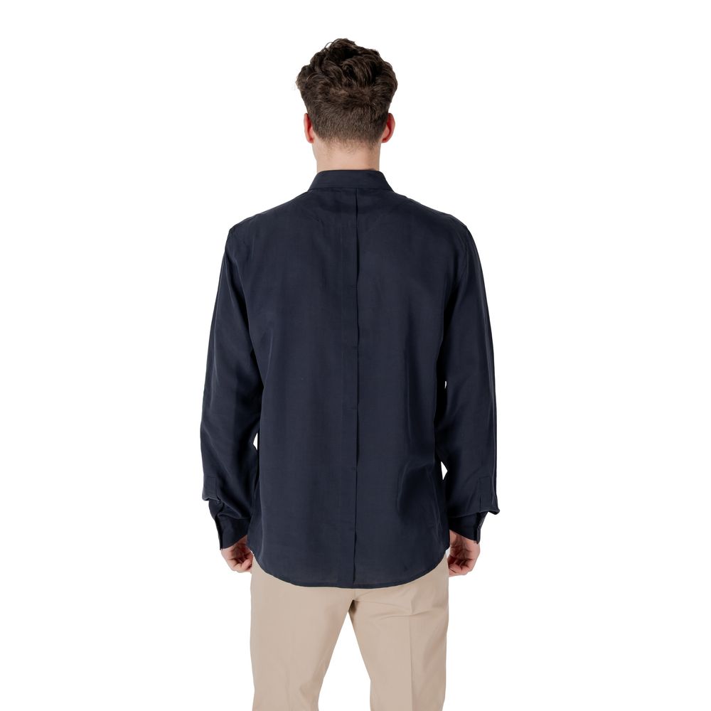 Antony Morato blauw lyocell overhemd