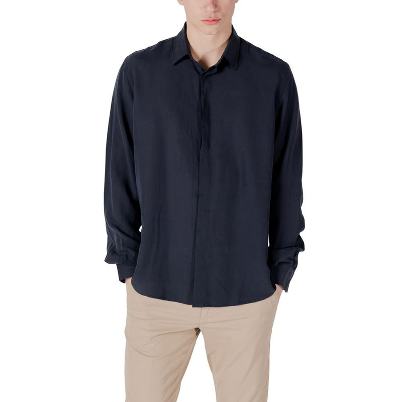 Antony Morato SMIRNE REGULAR FIT Blue Lyocell Shirt